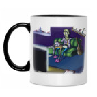 Кружка двухцветная