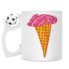 Кружка с футбольным мячиком