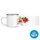 Кружка металлическая белая (круговая запечатка)