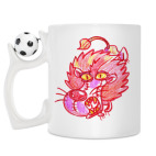 Кружка с футбольным мячиком