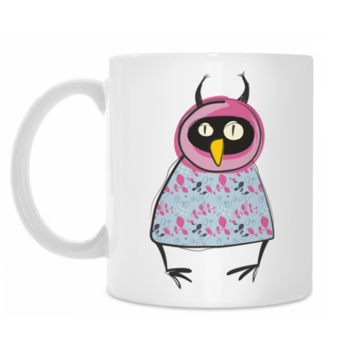 Кружка с принтом 'Сова'