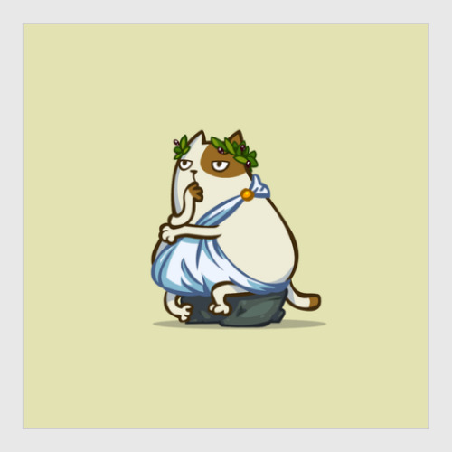 Постер с принтом Пятничный Котик №12