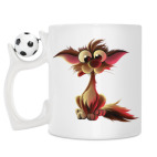 Кружка с футбольным мячиком