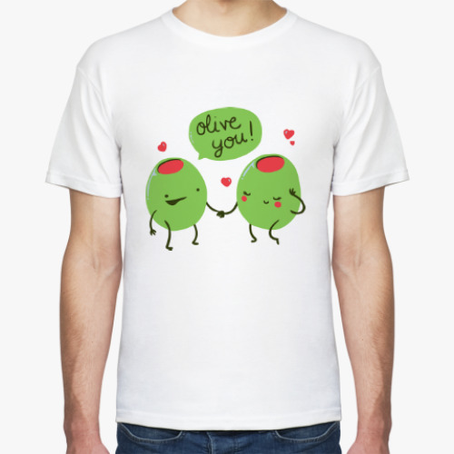 Футболка с принтом Olive You