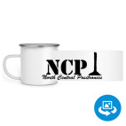 Кружка металлическая белая (круговая запечатка)