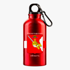 Металлическая бутылка 400 мл UV-DTF