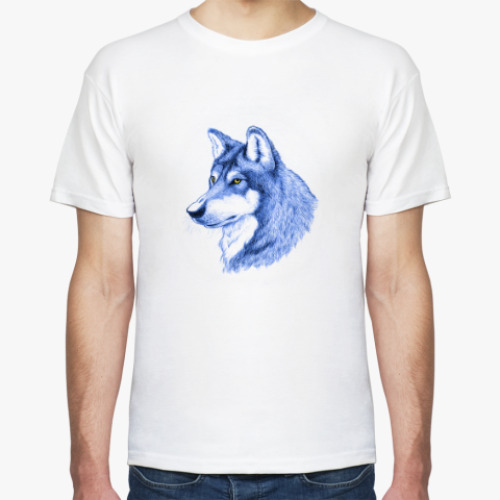 Футболка с принтом 'Волк'