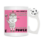 Кружка с футбольным мячиком