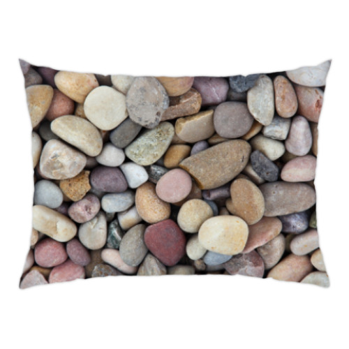 Подушка с принтом галька