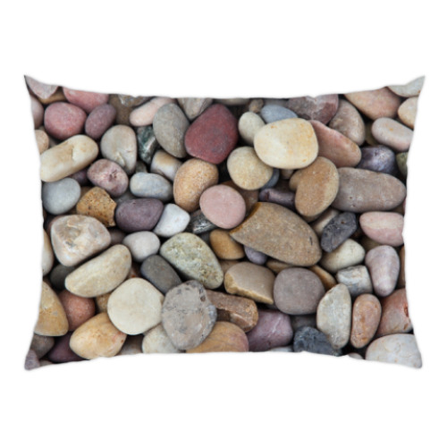 Подушка с принтом галька