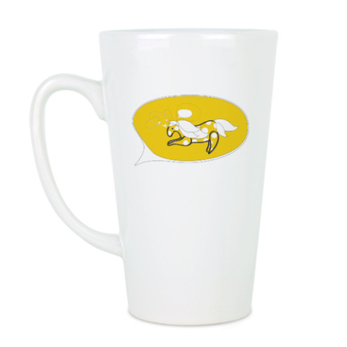 Чашка Латте с принтом Солнечная пони