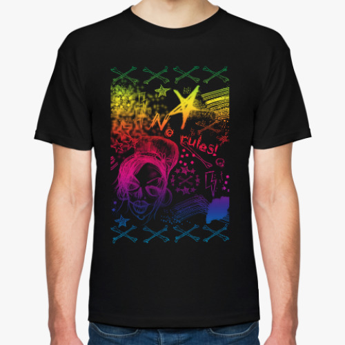 Футболка Be grunge! Гранж. Взрыв цвета.