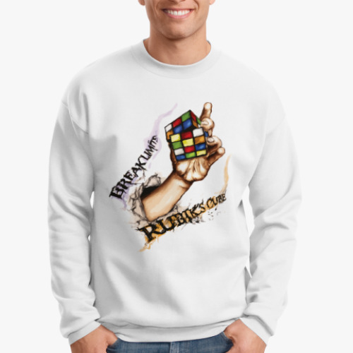 Свитшот с принтом Кубик Рубика | Rubiks Cube