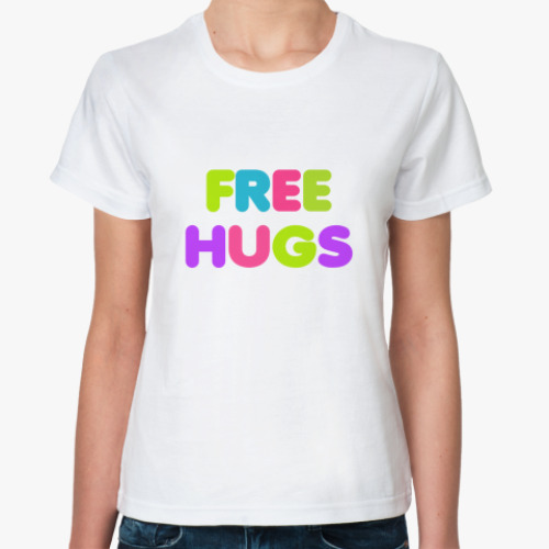 Классическая футболка Free hugs!