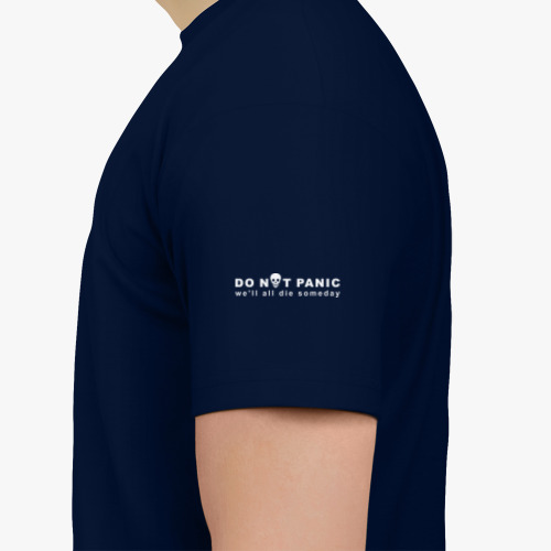Футболка с принтом Do not panic. We all die
