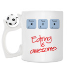 Кружка с футбольным мячиком