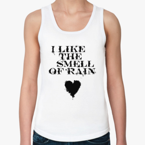 Женская майка с принтом Под дождем