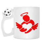 Кружка с футбольным мячиком