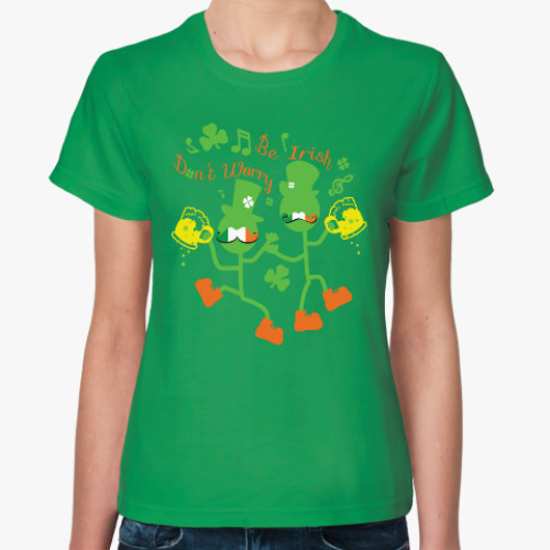 Женская футболка с принтом День святого Патрика