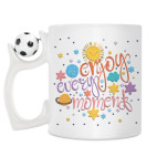 Кружка с футбольным мячиком