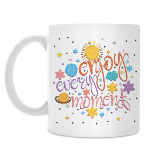 Кружка с принтом Наслаждайся каждым моментом