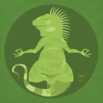 Animal Zen: I is for Iguana