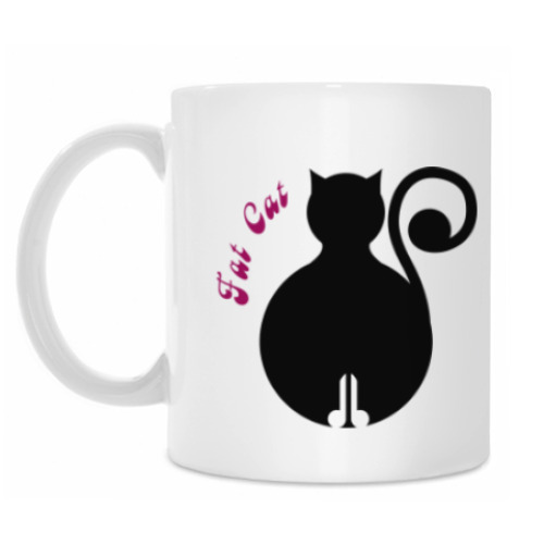 Кружка с принтом Толстый кот