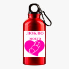 Металлическая бутылка 400 мл UV-DTF