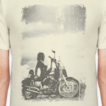 Мотоцикл и девушка