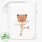 Смешной нарисованный каратист