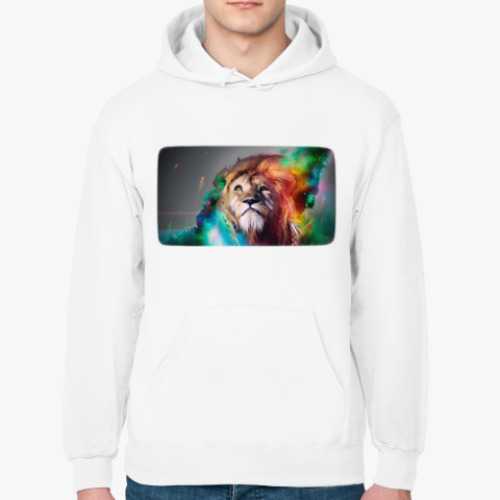 Толстовка худи с принтом Лев