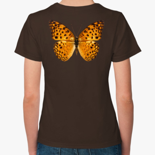Женская футболка с принтом Крылья Бабочка