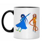 Кружка двухцветная