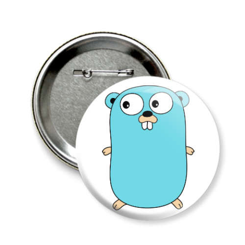 Значок 58мм Golang