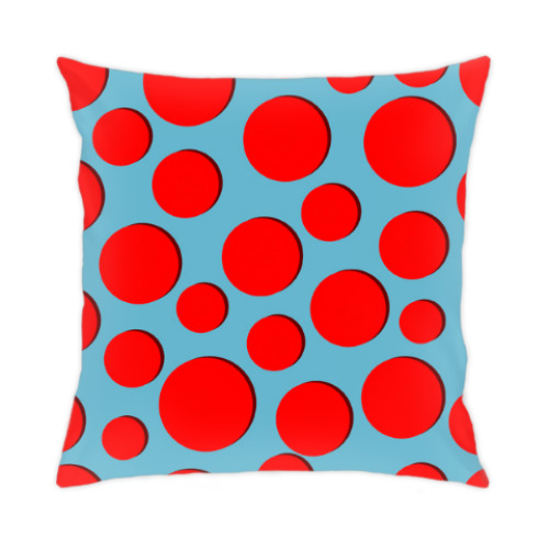 Подушка с принтом цветные пятна