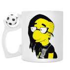 Кружка с футбольным мячиком