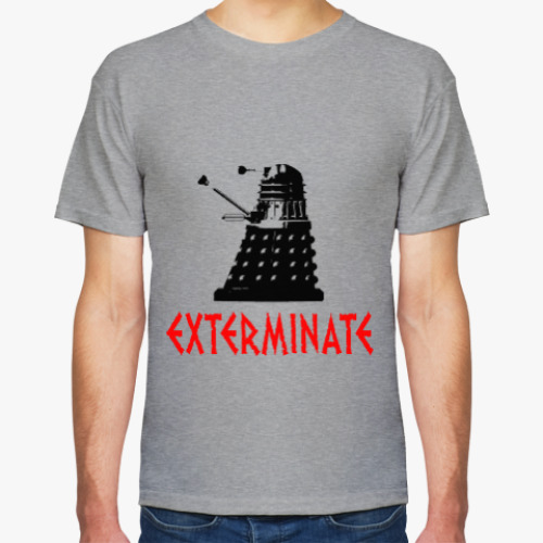 Футболка с принтом Далек EXTERMINATE Доктор Кто