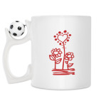 Кружка с футбольным мячиком