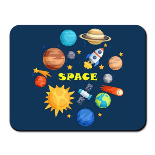 Коврик для мыши с принтом Space (Космос)