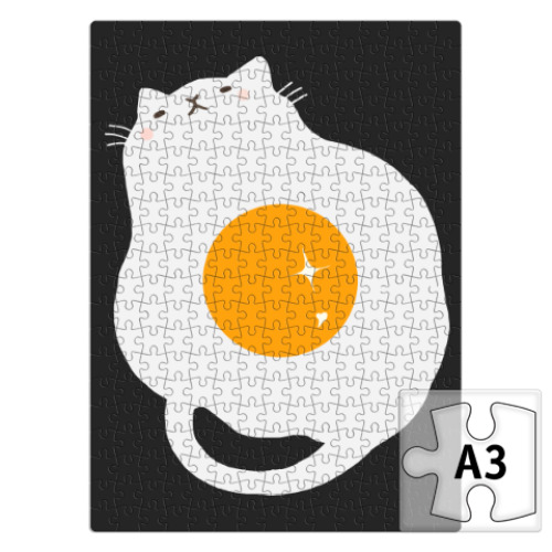 Пазл Кот-яичница