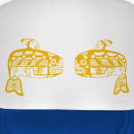 Аляска - узор - две рыбы