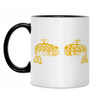 Кружка двухцветная