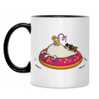 Кружка двухцветная