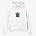 Толстовка худи оверсайз