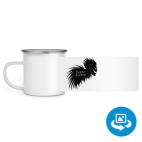 Кружка металлическая белая (круговая запечатка)