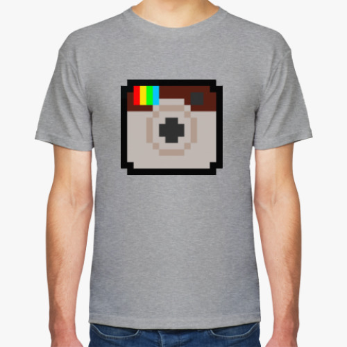 Футболка с принтом 8bit lnstagram
