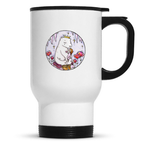 Кружка-термос Полярный медведь и девочка