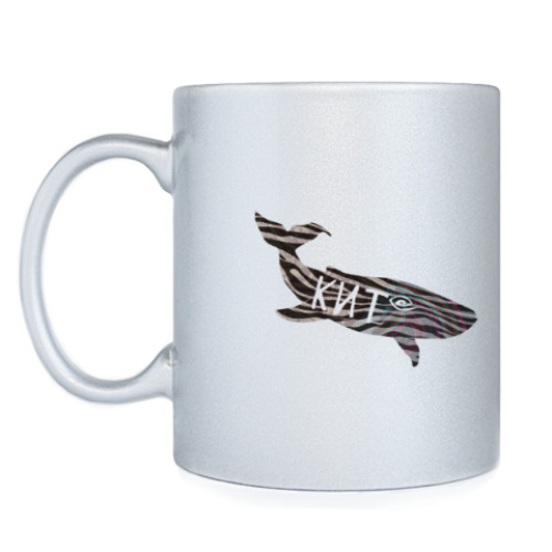 Кружка с принтом кит