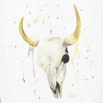 Декоративный череп коровы