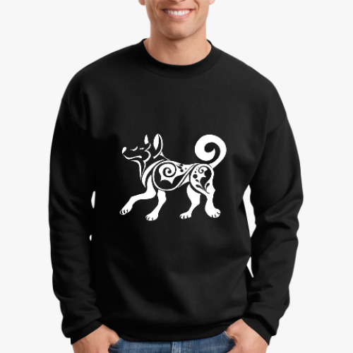 Свитшот с принтом год Собаки